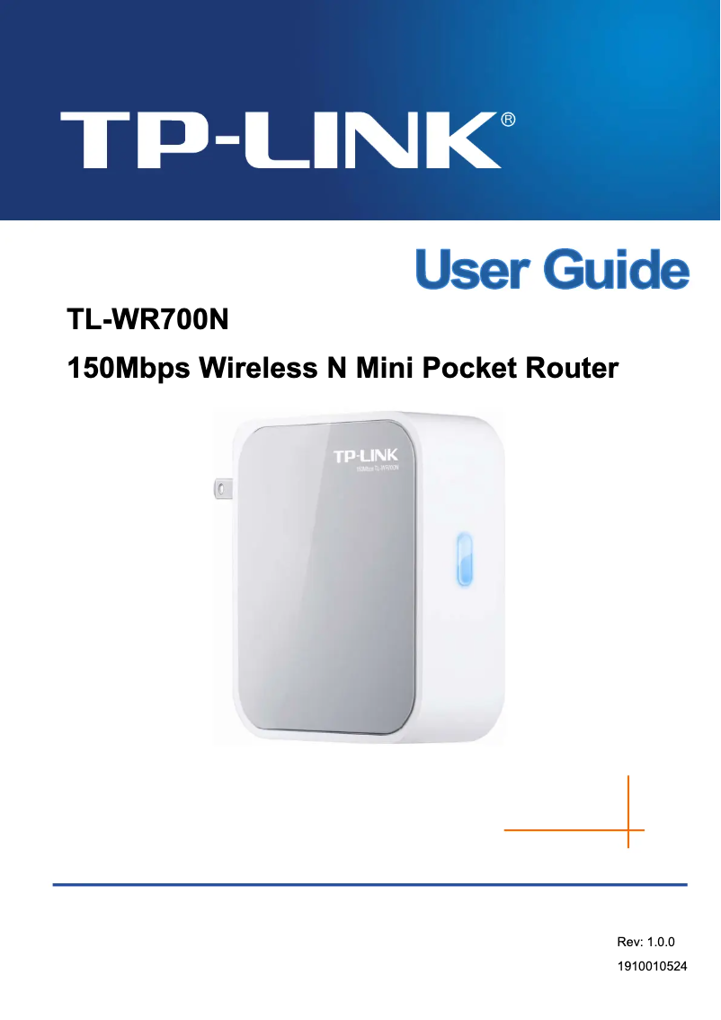 Página 1 del manual Manual de usuario TP-Link TL-WR700N