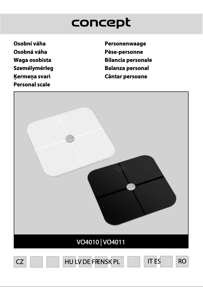 Page 1 de la notice Manuel utilisateur Concept Perfect Health VO4011