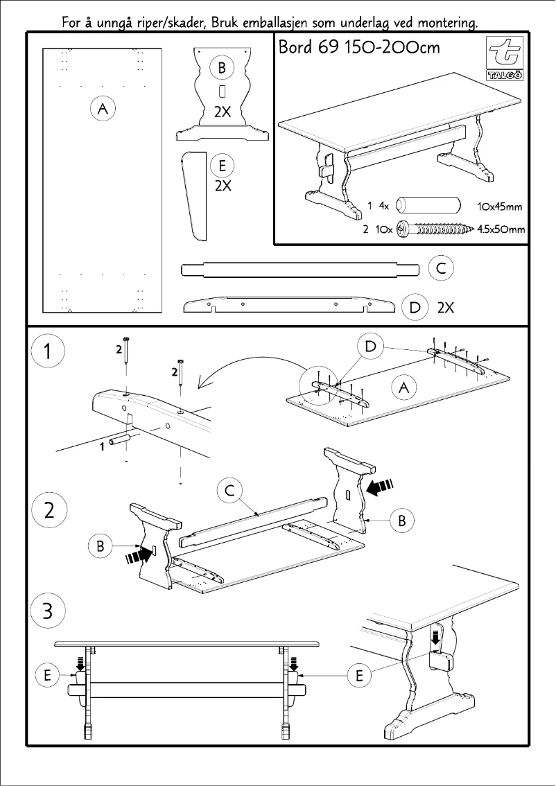 Page 1 de la notice Manuel utilisateur Talgø Finse