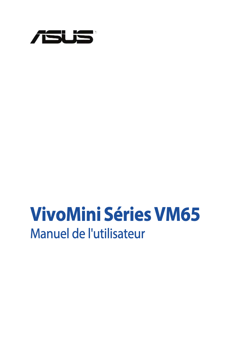 Page n°1 - Manuel utilisateur Asus VivoMini VM65N