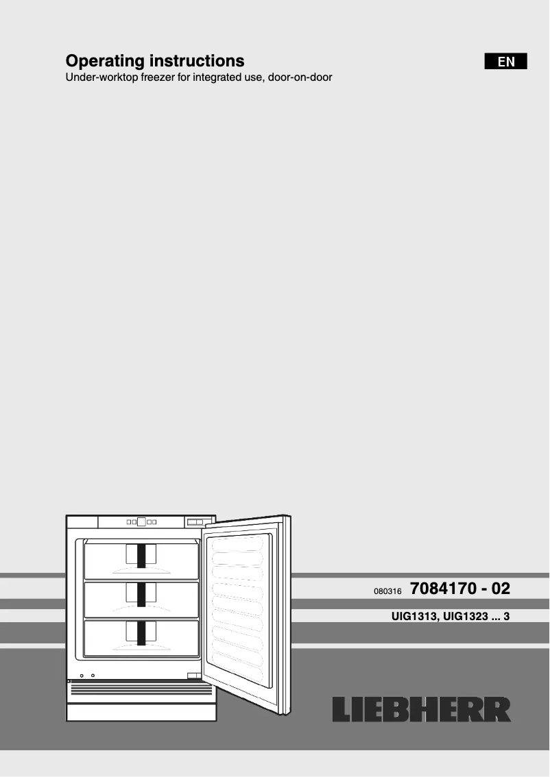 Image de la première page du manuel de l'appareil UIG 1323 Comfort