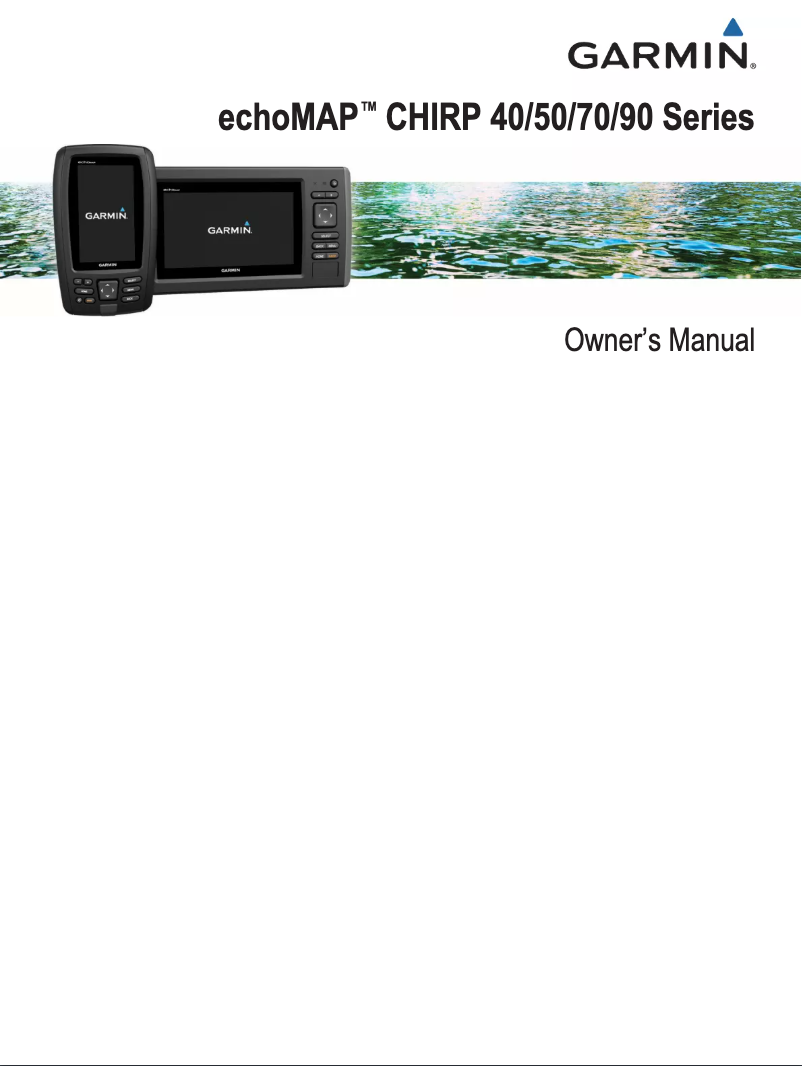 Page n°1 - Manuel utilisateur Garmin EchoMAP 55dv