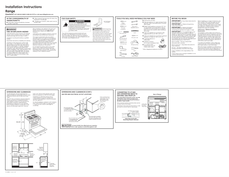 Image de la première page du manuel de l'appareil Profile P2B940DEFWW