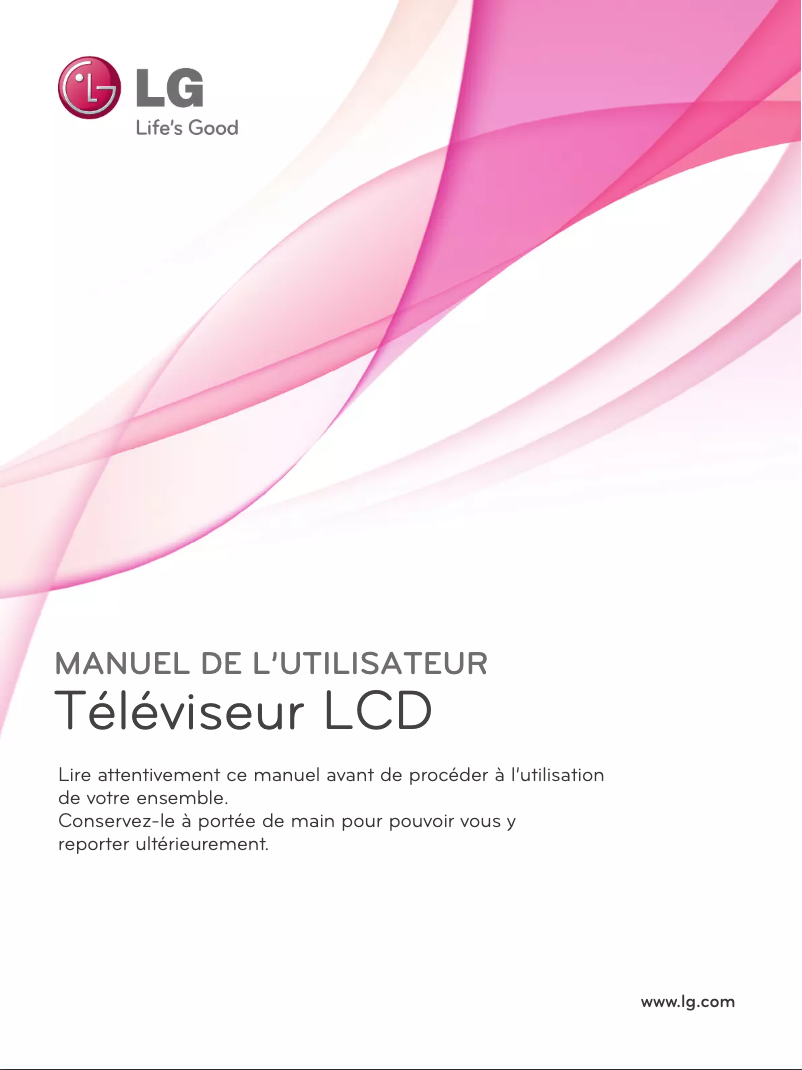 Page 1 de la notice Manuel utilisateur LG 26LD340