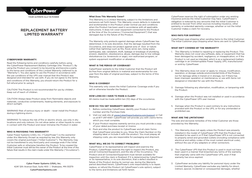 Image de la première page du manuel de l'appareil Smart App Sinewave PR1000LCD