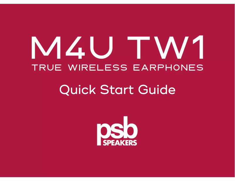 Página 1 del manual Manual de usuario PSB M4U TW1