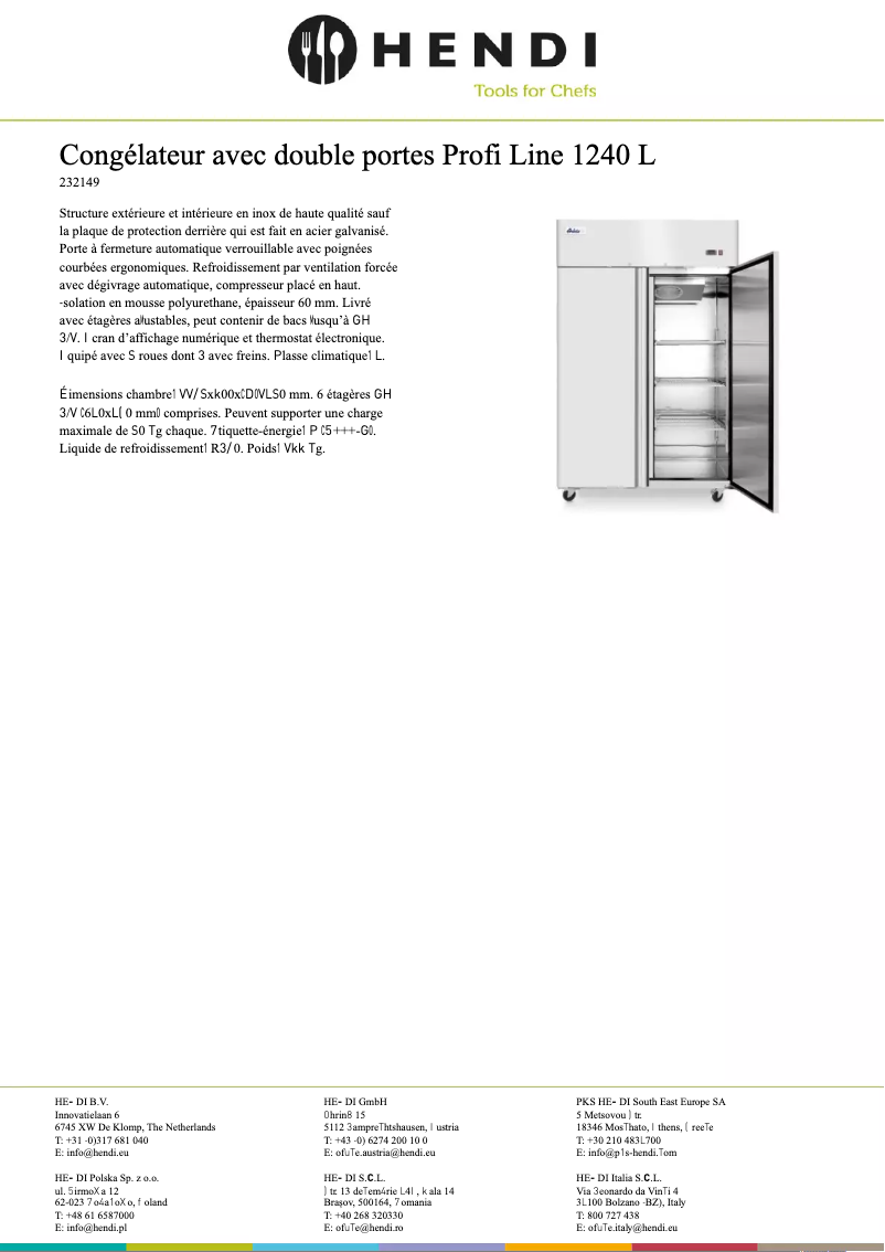 Page n°1 - Fiche technique Arktic 232149