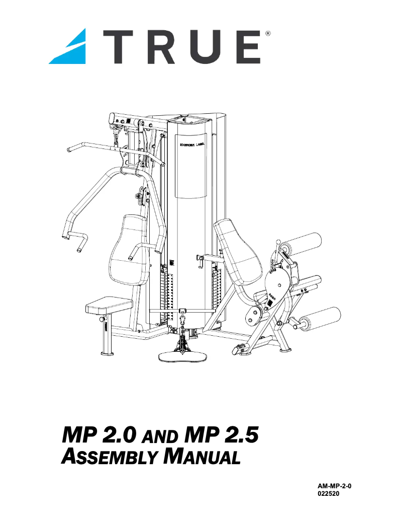 Page 1 de la notice Manuel utilisateur True MP 2.0