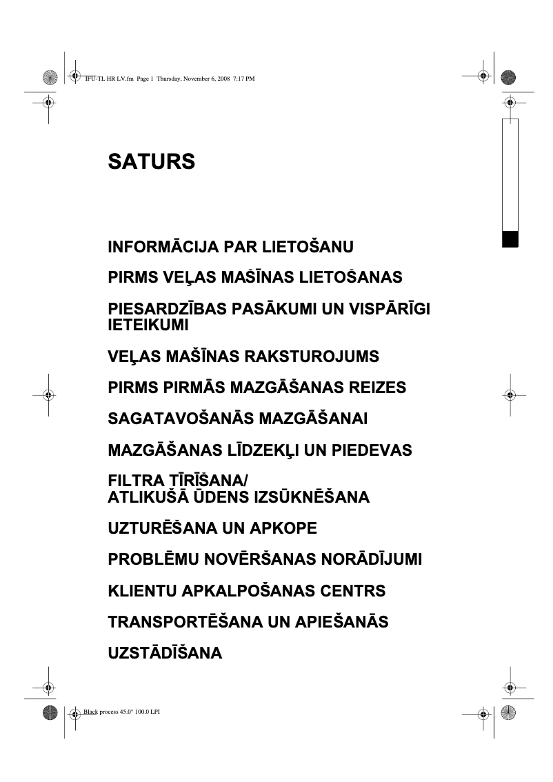 Page n°1 - Manuel utilisateur Whirlpool AWE 6619