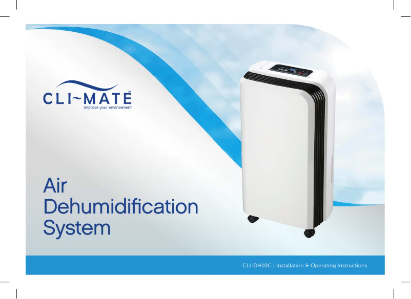 Page n°1 - Manuel utilisateur Cli-mate CLI-DH10