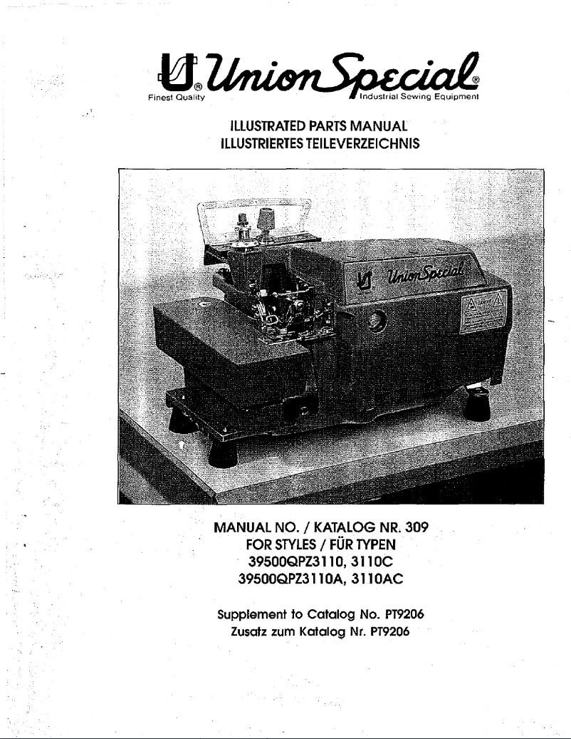 Image de la première page du manuel de l'appareil 39500QPZ3110C