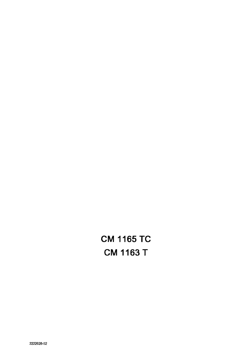 Page n°1 - Manuel utilisateur Marijnen CM 1165 TC