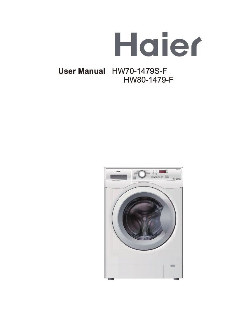 Page n°1 - Manuel utilisateur Haier HW70-1479S-DF