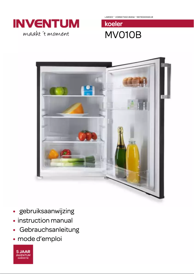 Page n°1 - Manuel utilisateur Inventum MV010B