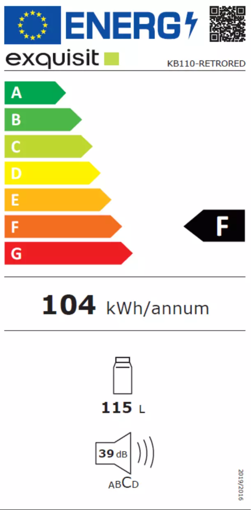 Page 1 de la notice Manuel utilisateur Exquisit KB110-RETRORED