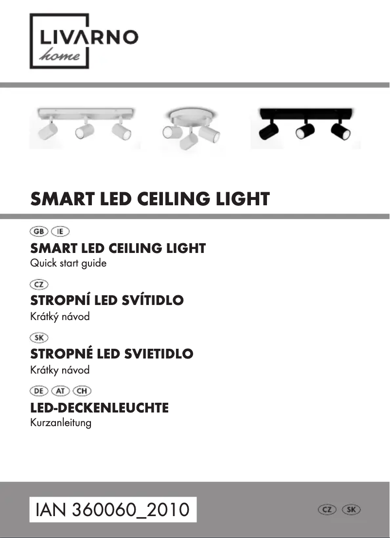 Page 1 de la notice Manuel utilisateur Livarno Lux HG07875A
