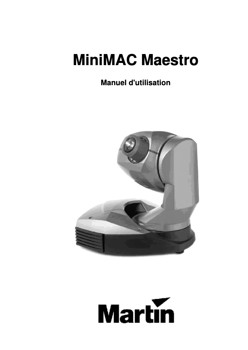 Imagen de la primera página del manual del dispositivo MiniMAC Maestro