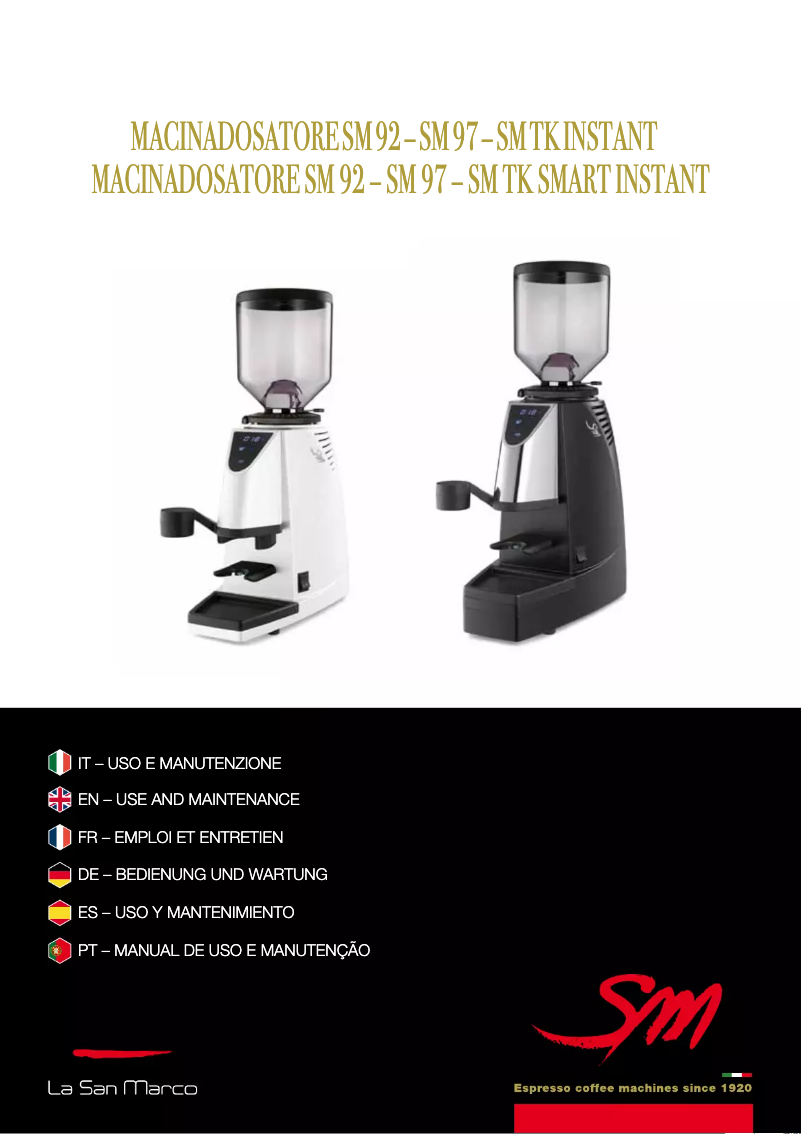 Image de la première page du manuel de l'appareil SM97 Smart