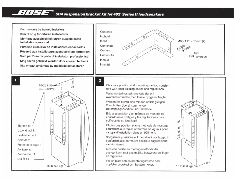Image de la première page du manuel de l'appareil SB-4