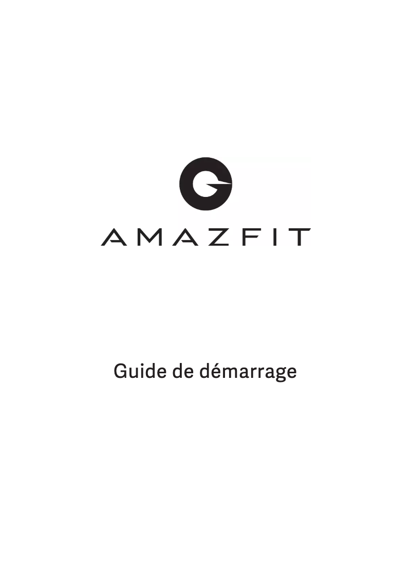Page n°1 - Manuel utilisateur Amazfit Stratos