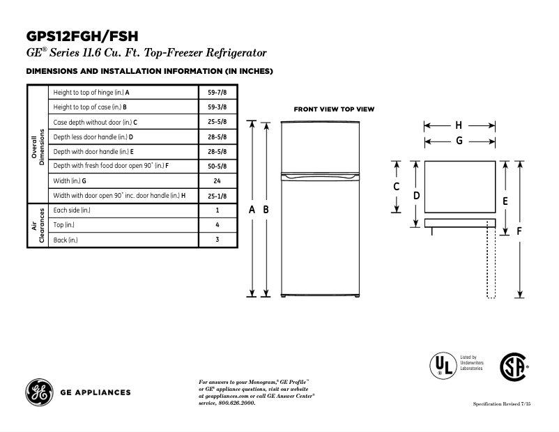 Imagen de la primera página del manual del dispositivo GPS12FGHWW