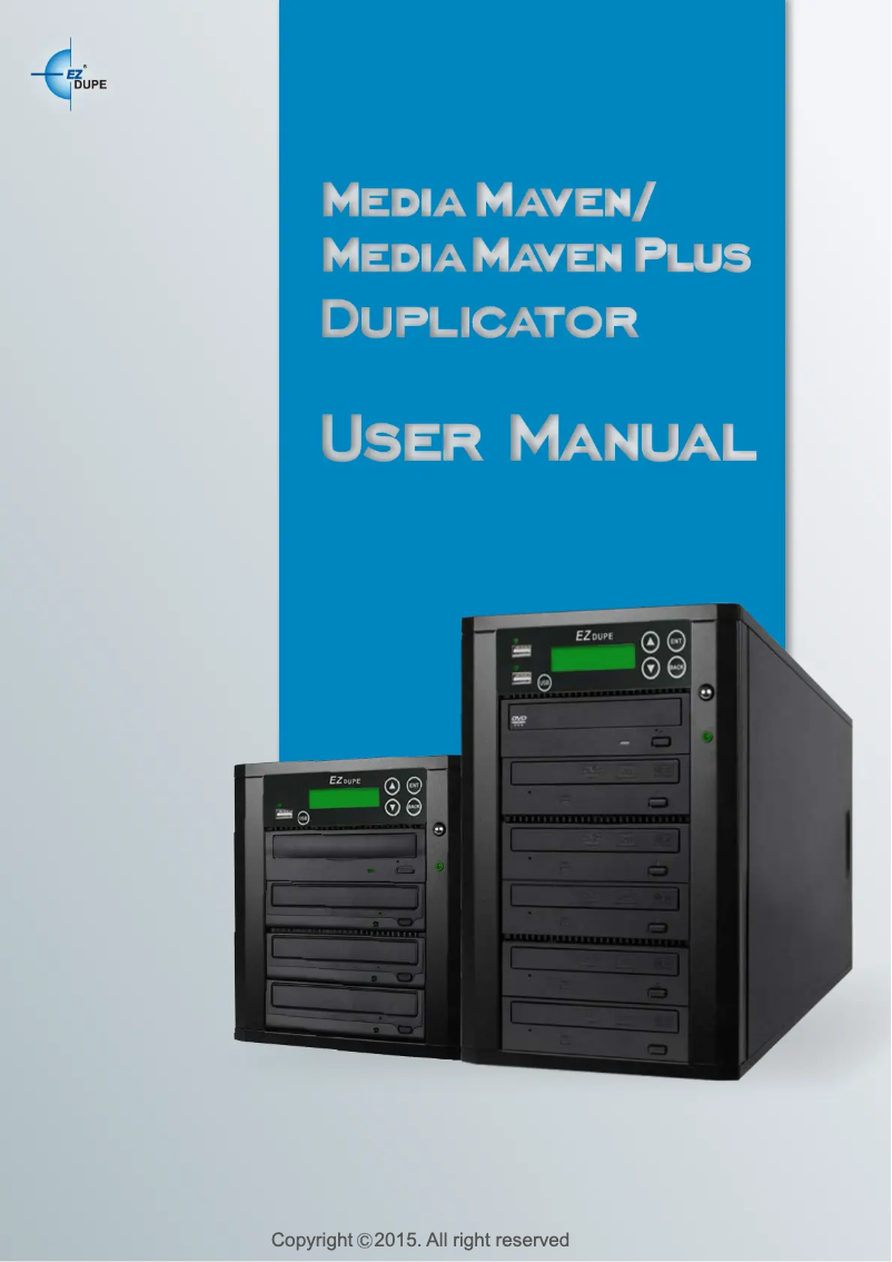 Page n°1 - Manuel utilisateur EZ Dupe Media Maven