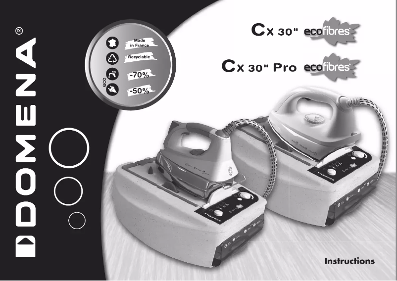 Page 1 de la notice Manuel utilisateur Domena CX 30 ecofibres