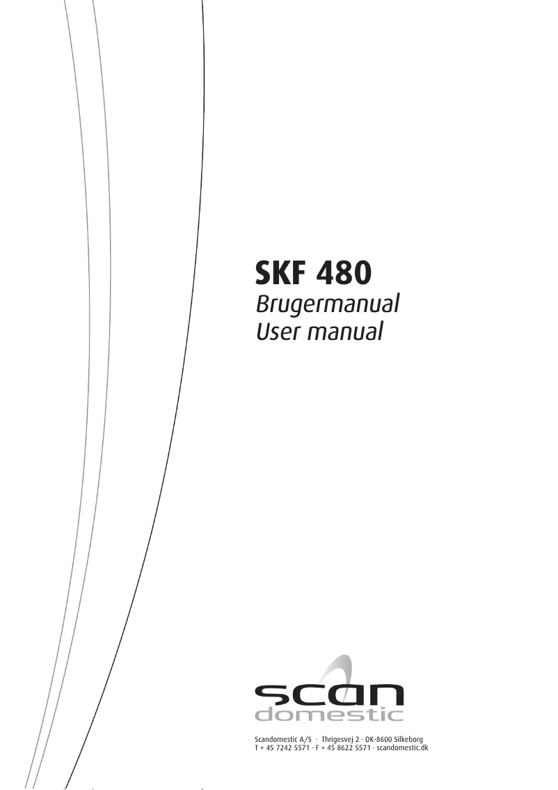 Page 1 de la notice Manuel utilisateur Scandomestic SKF 480