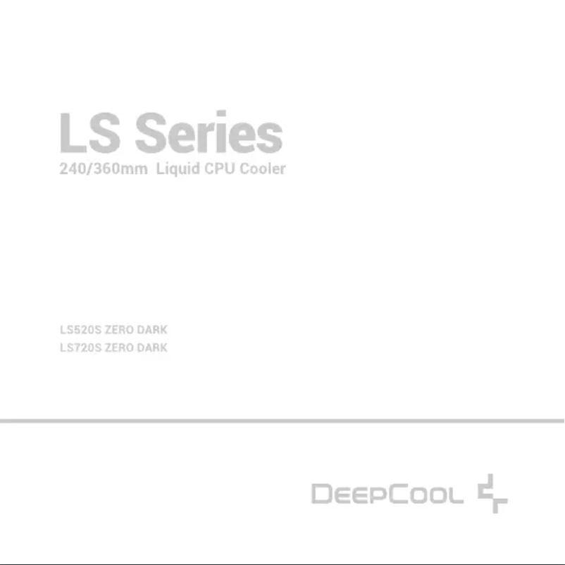 Page n°1 - Manuel utilisateur DeepCool LS720