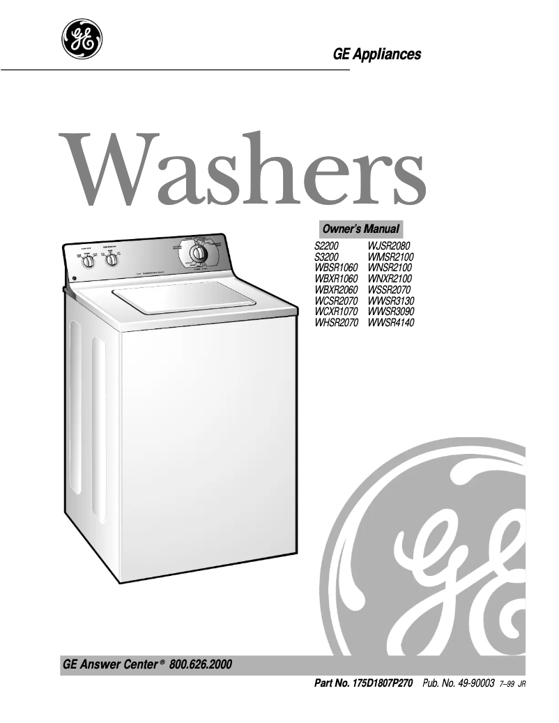 First page image of the manual for WHSR2070