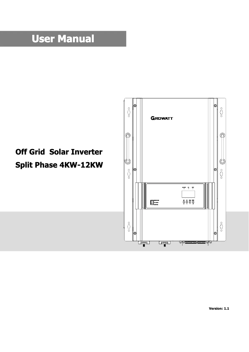 Image de la première page du manuel de l'appareil SPF 4000-12000T DVM