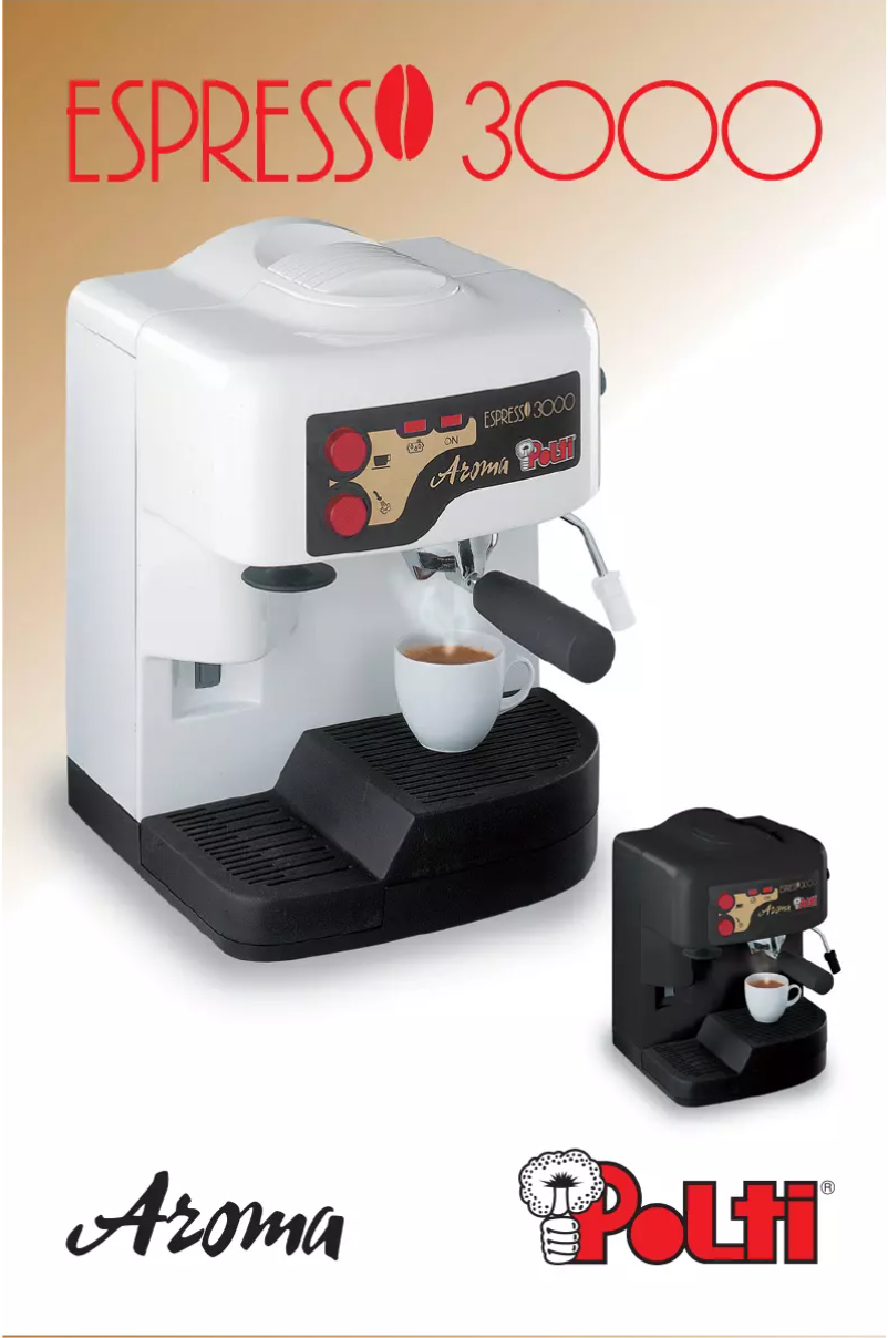 Page 1 de la notice Manuel utilisateur Polti Espresso 3000