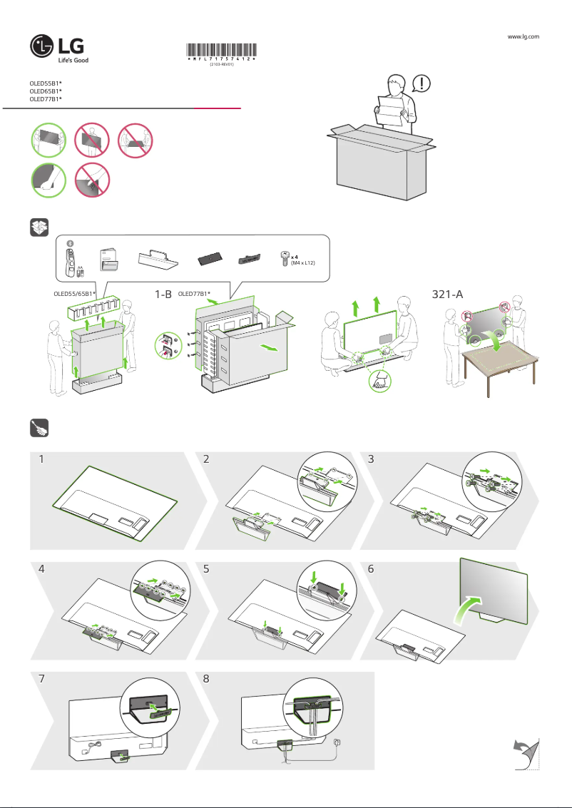 Page 1 of the manual User Manual LG OLED65B1PTA