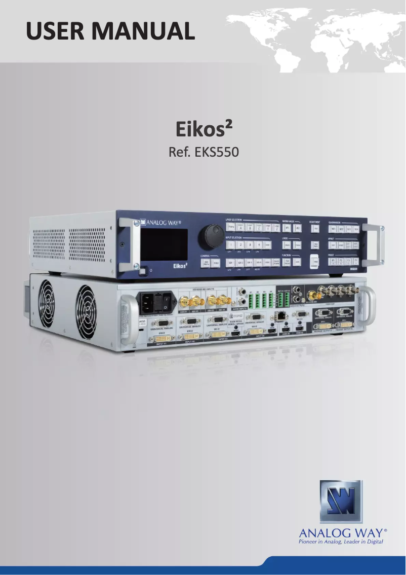 Page n°1 - Manuel utilisateur Analog Way Eikos2