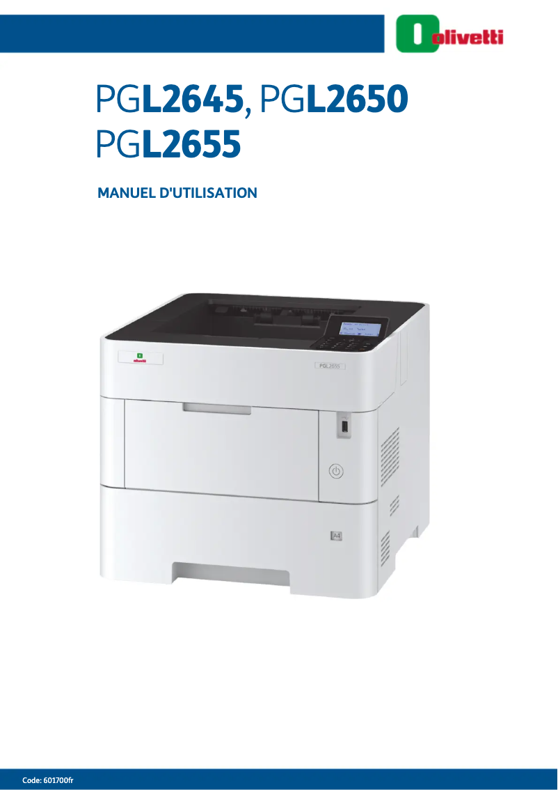 Página 1 del manual Manual de usuario Olivetti PG L2655
