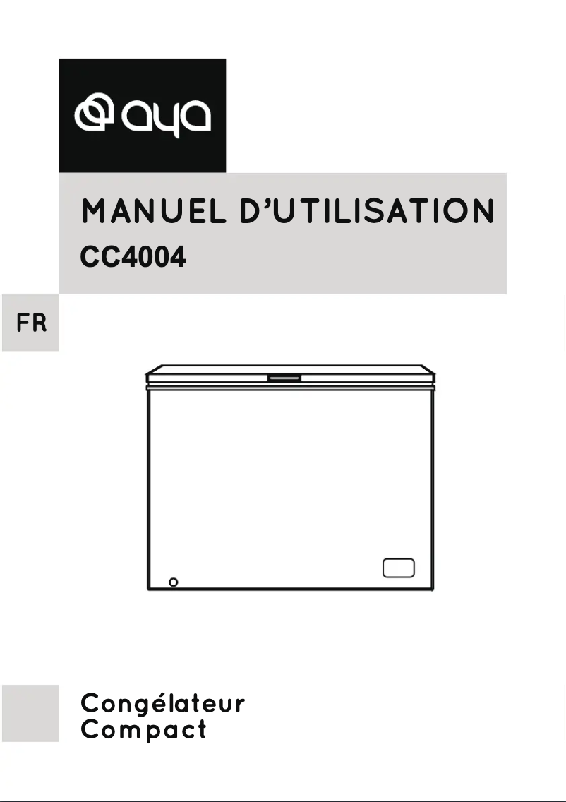 Image de la première page du manuel de l'appareil CC4004