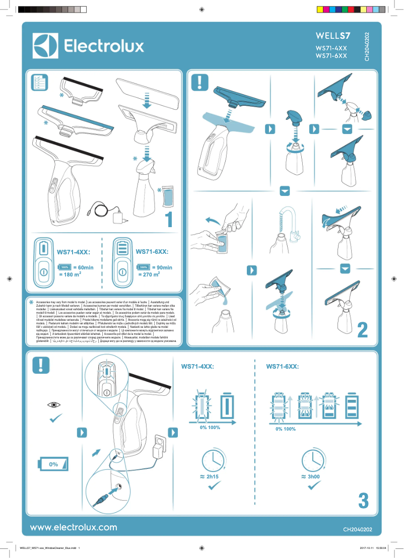 Page 1 de la notice Manuel utilisateur Electrolux WELL S7 WS71-4VV