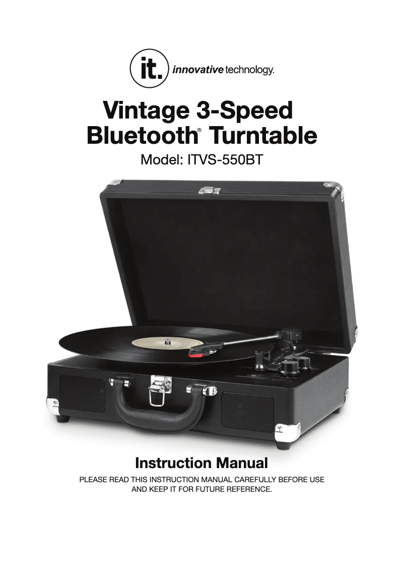 Page n°1 - Manuel utilisateur Victrola ITVS-550B