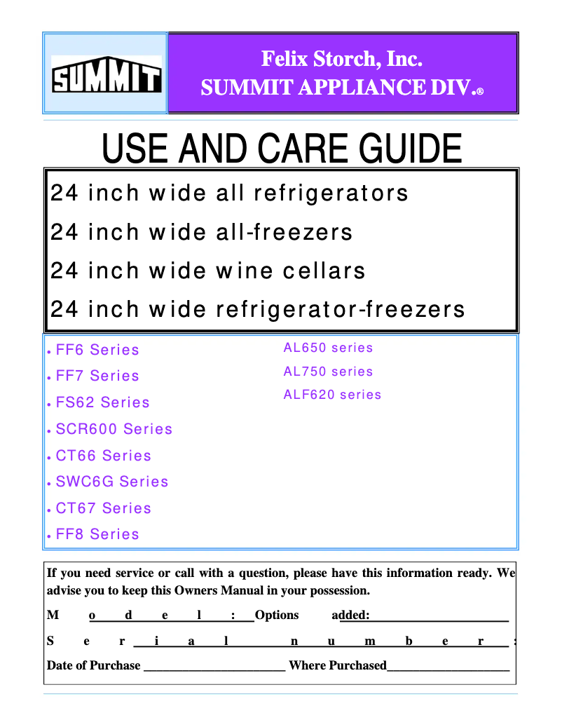 Imagen de la primera página del manual del dispositivo FF7LBISSHV