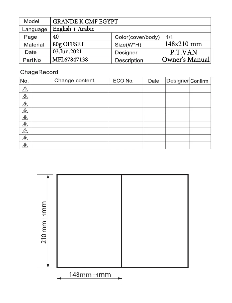 Page 1 de la notice Manuel utilisateur LG VC5420NNTR