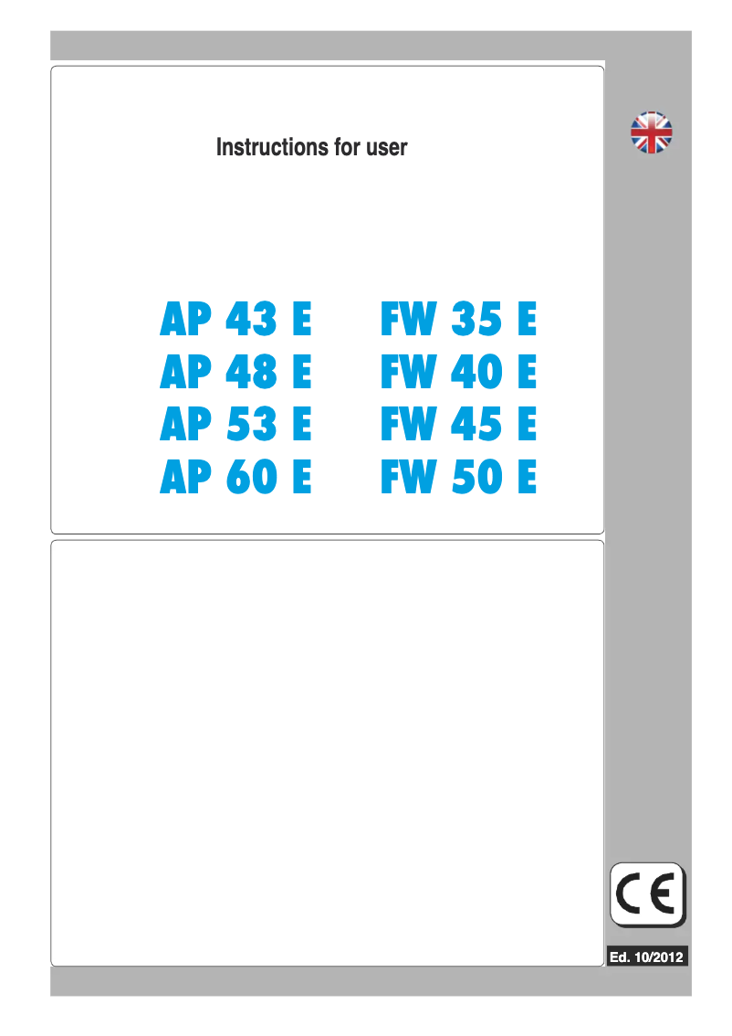 Page 1 de la notice Manuel utilisateur Hoonved FW45E