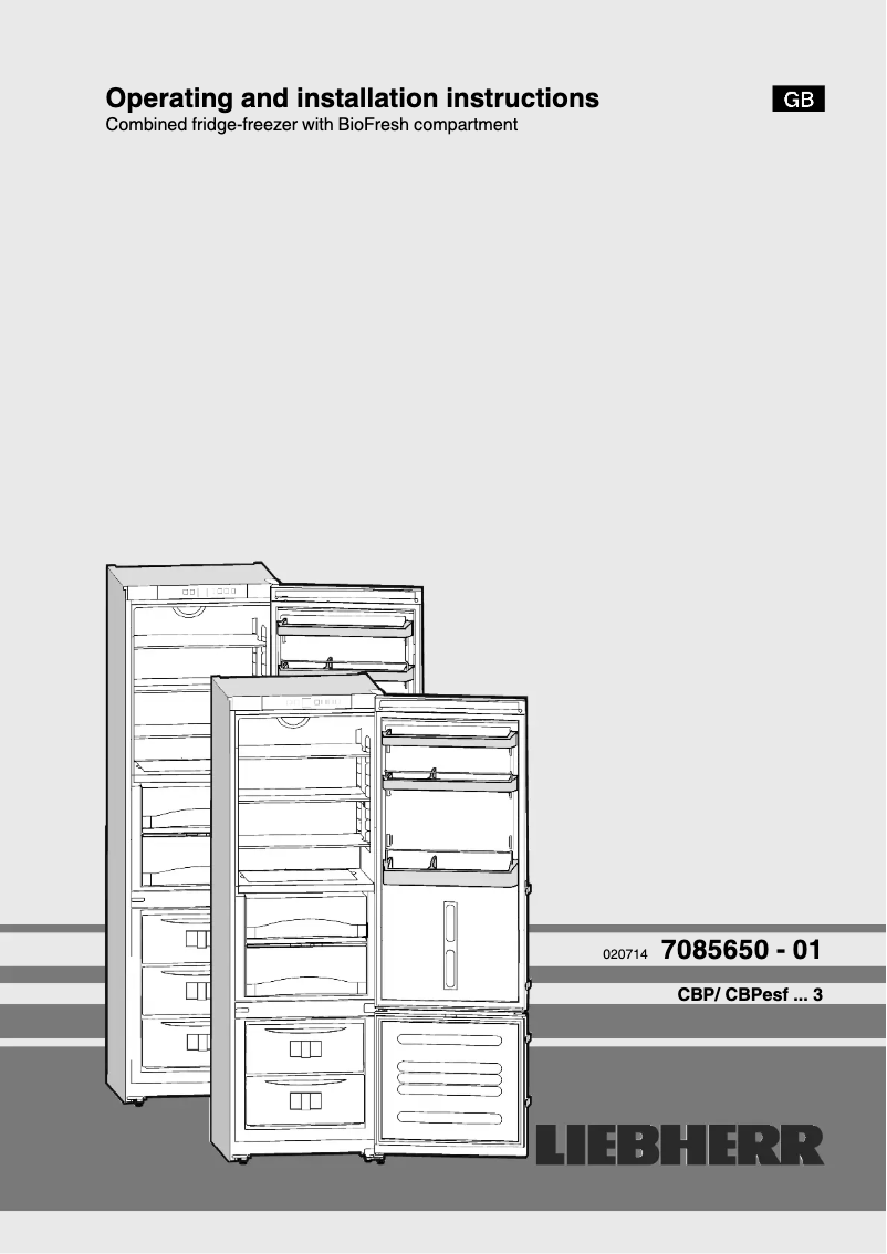 Image de la première page du manuel de l'appareil CBPESF 4013