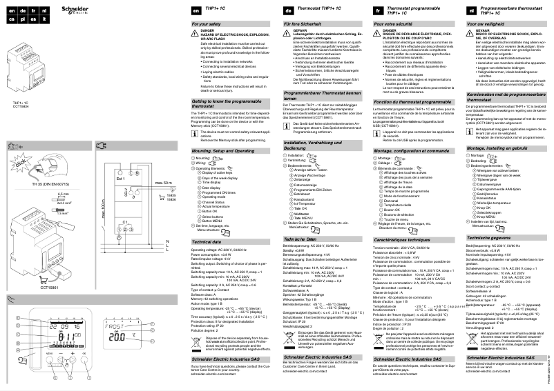 Page n°1 - Manuel utilisateur Schneider CCT15834