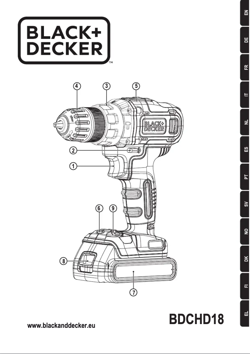Image de la première page du manuel de l'appareil BDC718