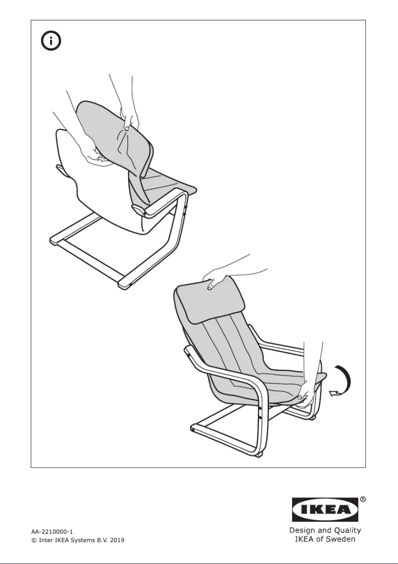 Image de la première page du manuel de l'appareil POÄNG 704.785.07