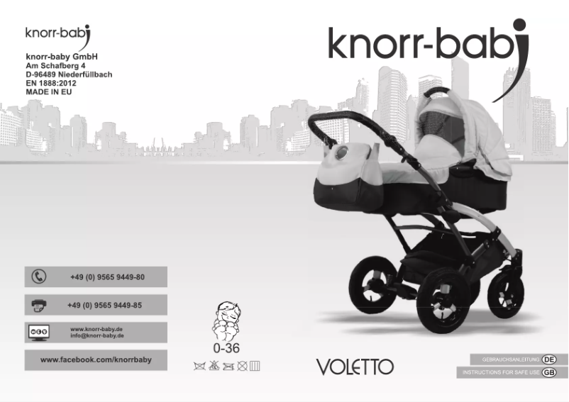 Page n°1 - Manuel utilisateur Knorr-Baby Voletto