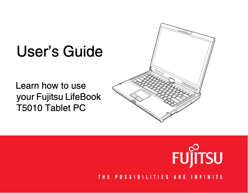 Page 1 of the manual User Manual Fujitsu LifeBook T5010