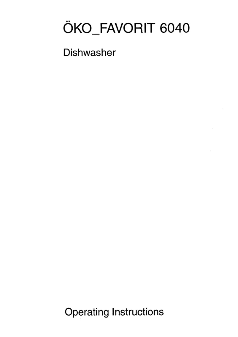 Página 1 del manual Manual de usuario AEG Favorit 6040w