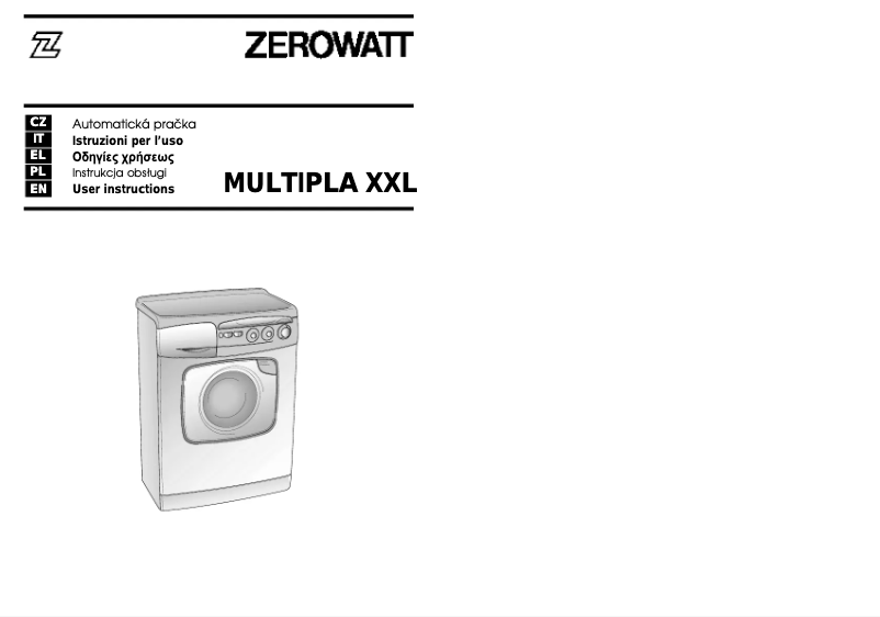 Page 1 de la notice Manuel utilisateur Zerowatt Lady Multipla 7XXL