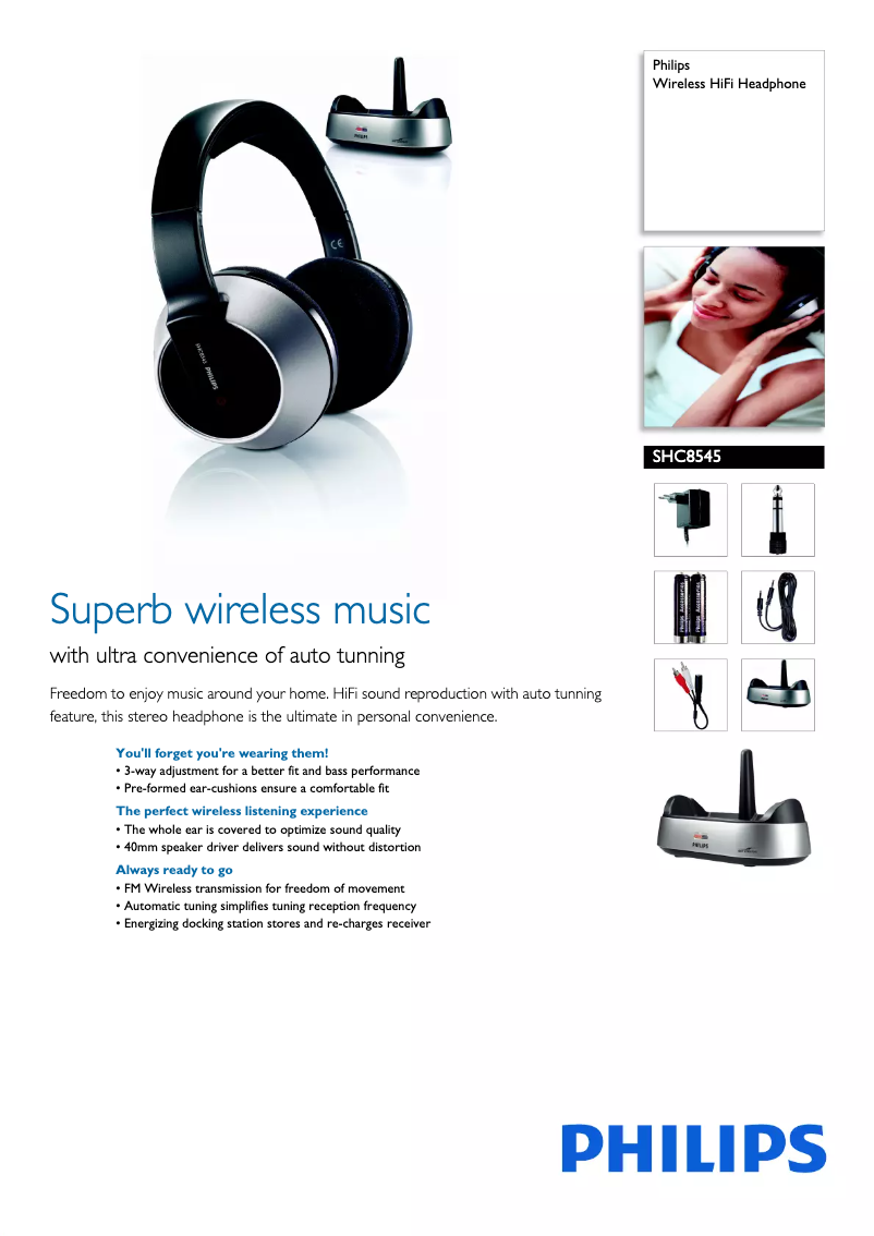 Page n°1 - Brochure Philips SHC8545
